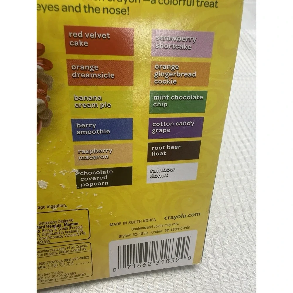 4 Crayola Silly Scents Twistables Crayons Sweet SmashUps Scented 12 Pack New